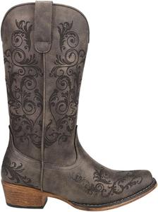 Женские ботинки ROPER Riley с вышивкой, с заостренным носком, повседневные, до середины голени, низкий каблук 1-2" - красные