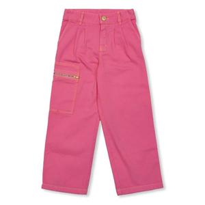 Джинсовые брюки прямого кроя для девочек Jacquemus, розовый