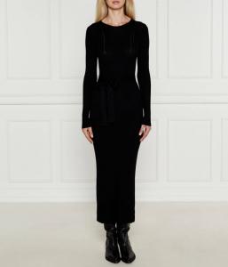 Платье Twin-Set с поясом, черный