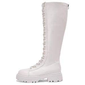 DAPHNE Ботинки Knee high для женщин белые