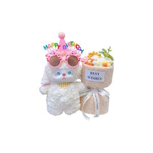 Мягкая и очаровательная кукла-ягненок для перевоплощений и переодеваний, плюшевая кукла высотой 25 см Chu quality