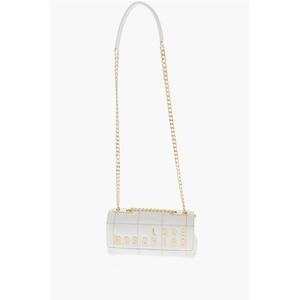 LOVE стеганая сумка из искусственной кожи с цепочным ремнем через плечо Moschino, белый