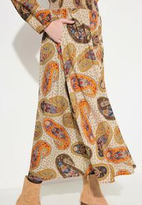 Платье-рубашка RETRO PAISLEY LONG SLEEVE Ulla Popken, золотой