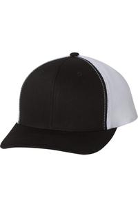 Кепка YP Classics из шести панелей в стиле ретро дальнобойщика, черный/белый