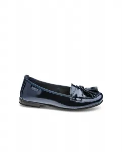 Детские кожаные туфельки с резинкой Pablosky, синий