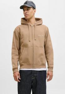 Толстовка Jack & Jones Zip-up sweatshirt, Mocha Meringue/Light Brown