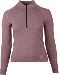 Женская толстовка Carhartt WBL153 Base Force Heavyweight Quarter-Zip, Blackberry Heather