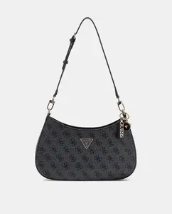 Сумка через плечо на молнии Guess, темно-серый