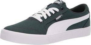 Мужские кеды PUMA C Skate на шнуровке повседневные - зеленые с белым