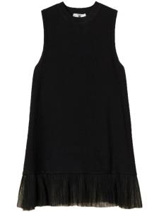 Топ TWINSET с оборками, черный