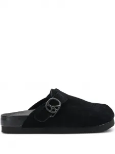 Мюли с перфорацией Needles, черный