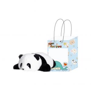 Плюшевая игрушка панда с цветочным принтом, обнимающая кукла, высота 30см/50см/80см ZHUOQU