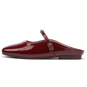 OMS Женские закрытые тапочки красные, цвет Red