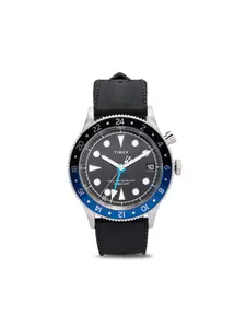 Наручные часы Waterbury Traditional GMT 39 мм Timex, черный