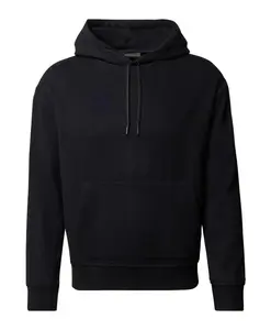 Шерстяной кашемировый свитер с капюшоном Emporio Armani, синий