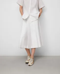 Складчатая юбка из органического хлопка Adolfo Dominguez, белый