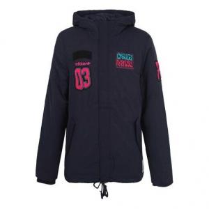 Пуховик adidas originals Stay Warm Sports Down Jacket Navy Blue, синий