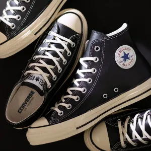 Кожаные кроссовки All Star US HI High-Cut Converse, цвет Black