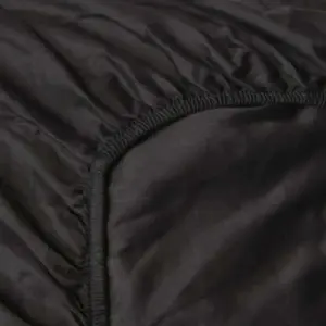 Простыня на резинке HnL Split Topper для кровати с пружинным блоком 160x200 см, черная Heckett Home&Living