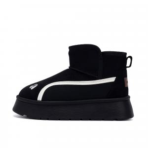 HUANQIU Симпатичные винтажные термо-сапоги с эффектом увеличения роста, женские, бежевые