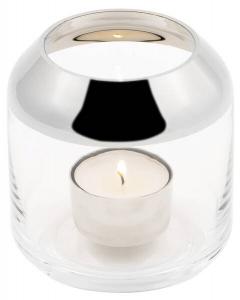 Подсвечник Fink Smilla, 9x9x9 см, серебряный