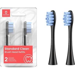 Oclean Clean Brush Head B02 Насадки для электрических зубных щеток с щетиной DuPont — черные, 2 шт.