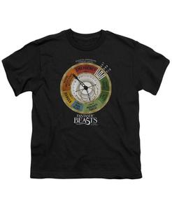 Детская футболка с коротким рукавом Измеритель угрозы Fantastic Beasts, Black