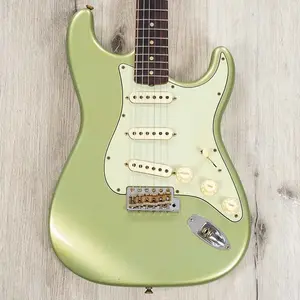 Гитара Fender Custom Shop 1959 Stratocaster Journeyman Relic, выцветший старинный металлический оттенок шалфейно-зеленого