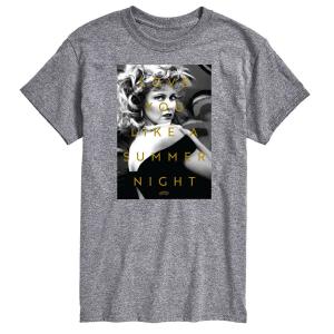 Футболка с рисунком Big & Tall Grease Summer Night License, серый