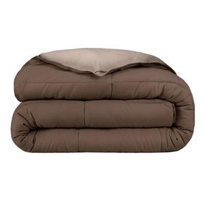 Двустороннее пуховое альтернативное одеяло Bare Home, цвет Cocoa And Taupe