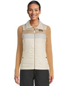 Женская стеганая жилетка L.L.Bean Mountain Classic Color-Block, Shore/Paperwhite