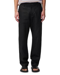 Аден 1454 Льняные брюки свободного кроя NN07, черный