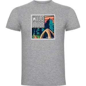 Футболка с коротким рукавом Kruskis Wild Life Frame, серый