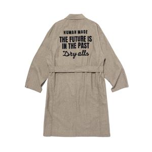 HUMAN MADE FW25 Пальто Unisex Серый Лацкан Moderate