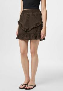 Юбка А-силуэта PCASTRID Pieces, коричневый