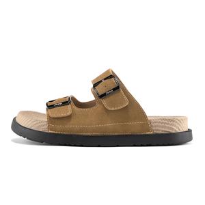 Подошва из пластика ЭВА, тихие, износостойкие, амортизирующие, мужские сандалии-слайдеры Jeep, Light Brown