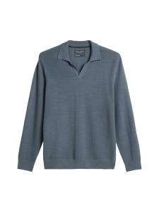 Marc O'Polo Обычный свитер-поло цвета «Штормовой синий»