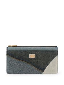 Dolce & Gabbana кошелек в технике пэчворк с логотипом, синий