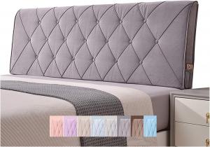 Подушка-подголовник LIANGJUN, большая поясничная подушка, обивка из сверхтонкого волокна, размер Queen (для кровати без изголовья), 6 цветов, 9 размеров CHIAPERINI, Dark Gray