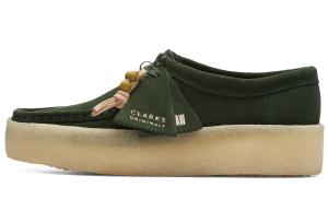 Clarks Кроссовки для скейтбординга Originals Low Top, женские, зеленые