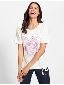 Рубашка с короткими рукавами с принтом экрю и орхидеи WITT WEIDEN