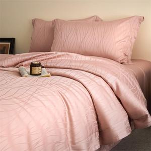 UJNHGQ Комплект постельного белья из натурального мягкого шелковистого жаккарда со стильным узором Color 9