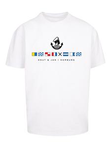 Рубашка F4NT4STIC Seglerfahnen Knut & Jan Hamburg, белый