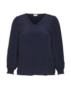 Блузка KAFFE CURVE Lisana, морской синий