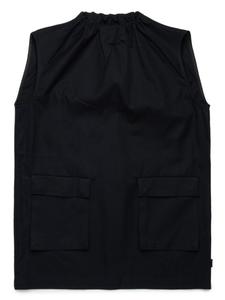 Мини-платье без рукавов MM6 Maison Margiela Kids, черный