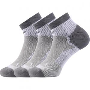 Линяй Беговые Носки Унисекс 3 пары Серый Белый