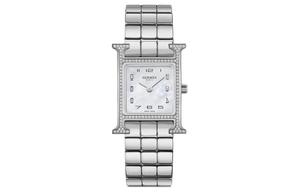 HERMES Часы Wrist Watch Quartz Movement Stainless Steel Strap 25mm White Dial Women's Watch, White Dial