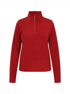 Faina Женский флисовый свитер бордового цвета