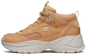 Кроссовки женские Kozmiks Chunky с высоким берцем, каштаново-белые Skechers