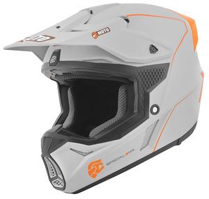 FC-Moto merkur прямой шлем для мотокросса, Gray/Orange